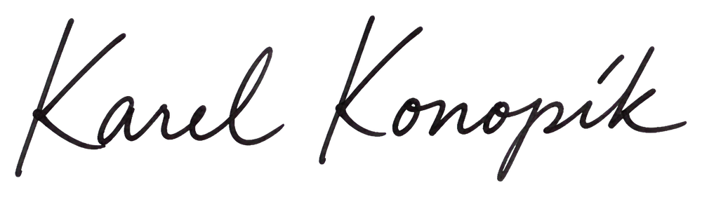 Podpis Karla Konopíka